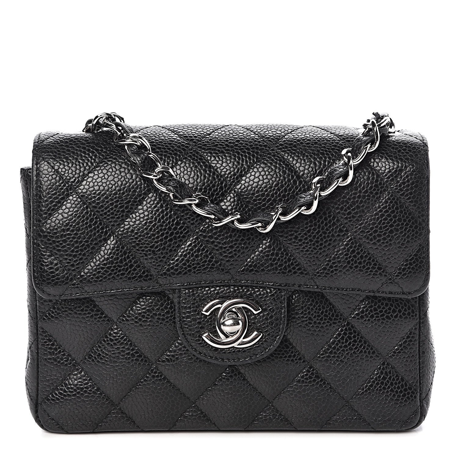 Chanel Caviar Quilted Mini Square Flap Black 1 of 10