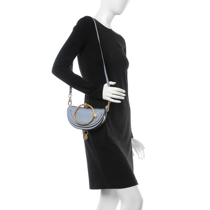 Chloe Calfskin Small Nile Bracelet Minaudiere Bag Washed Blue 2 of 8