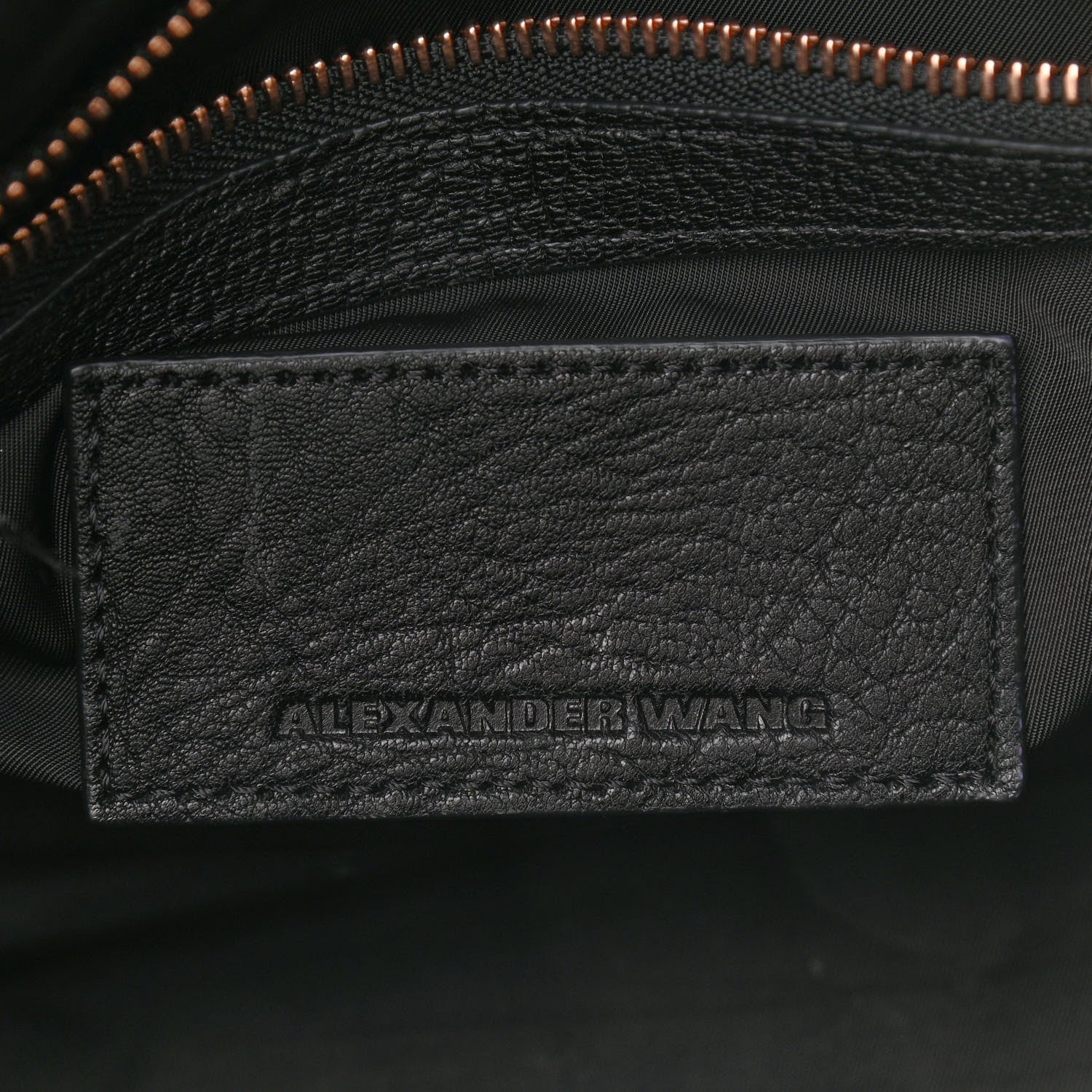 Alexander Wang Pebbled Lambskin Mini Rockie Black Rose Gold Hardware 6 of 9