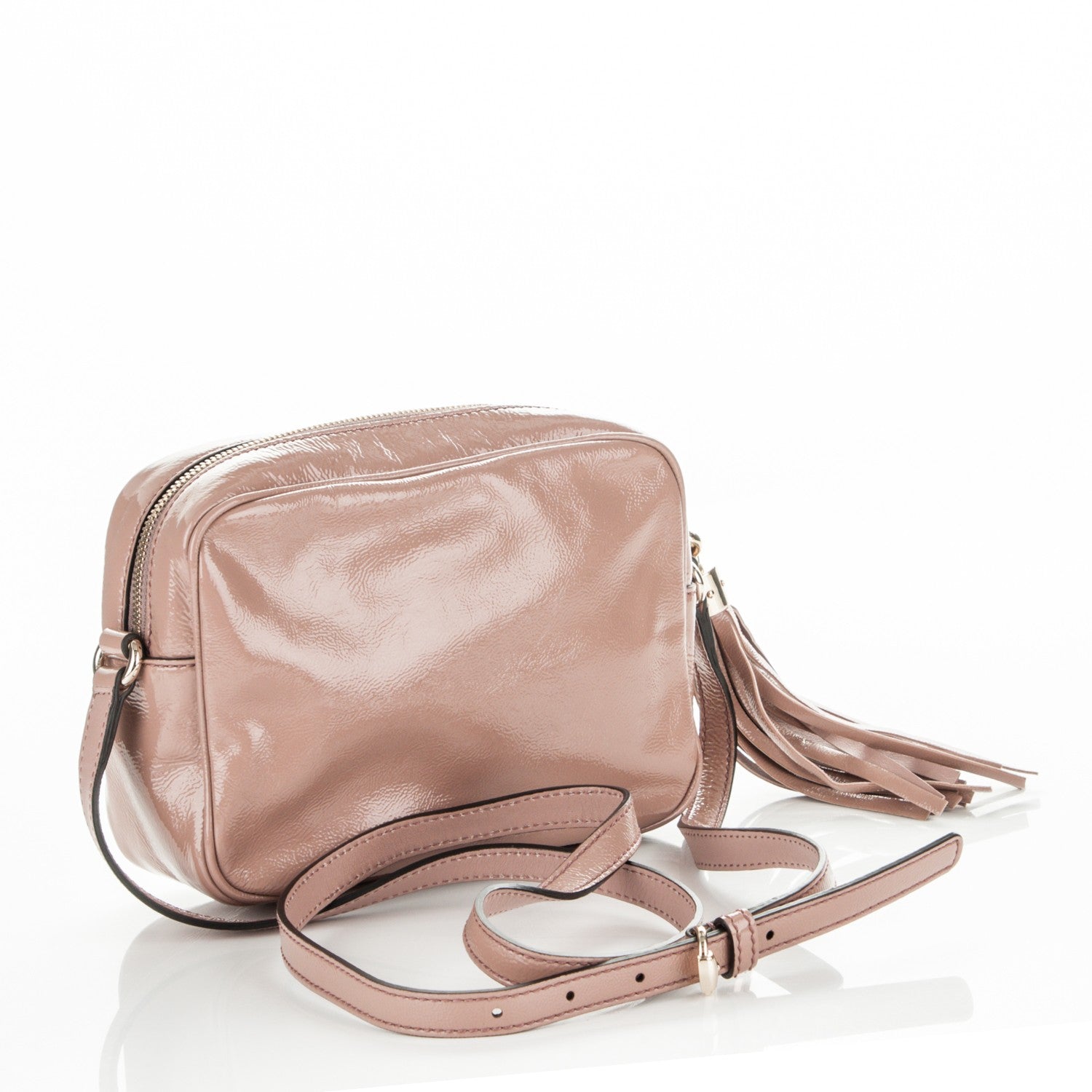 Gucci Vernice Naplack Small Soho Disco Bag Dark Cipria 3 of 8