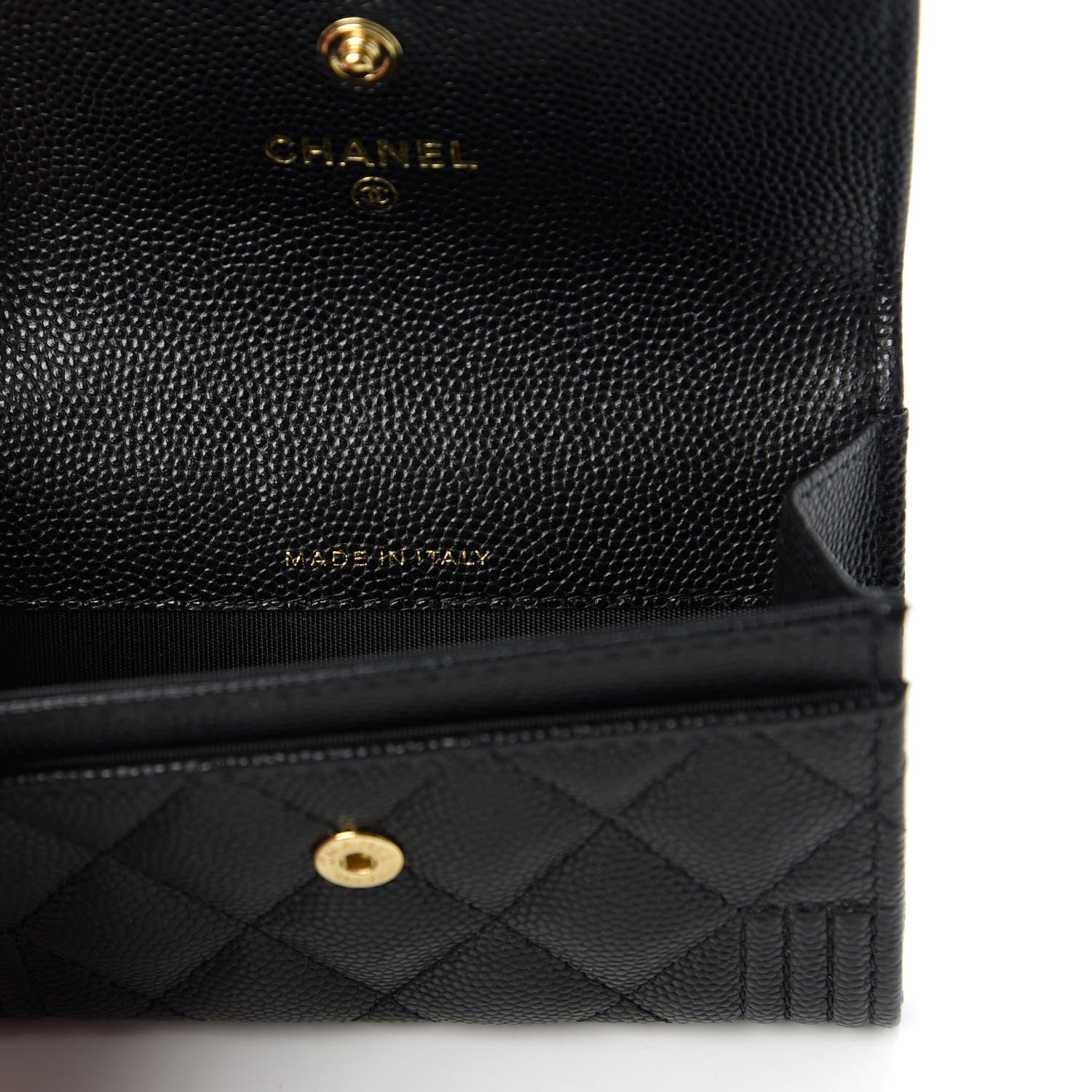 Chanel Caviar Quilted Boy Flap Card Holder Black 8 of 12