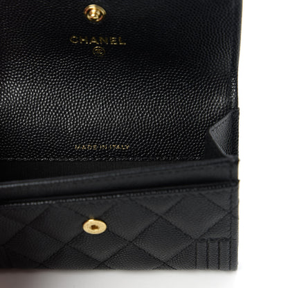 Chanel Caviar Quilted Boy Flap Card Holder Black 8 of 12