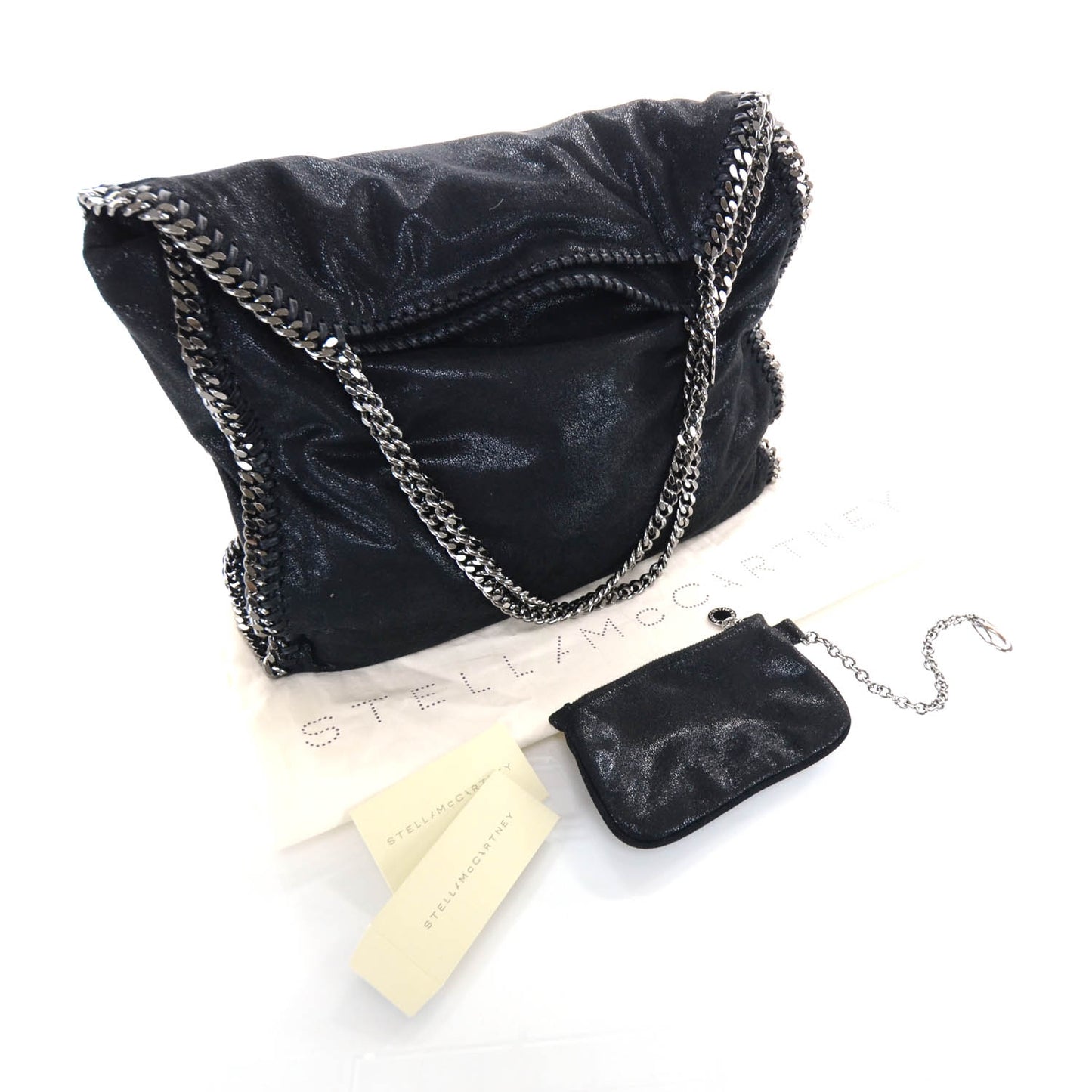Leather Falabella Tote Black