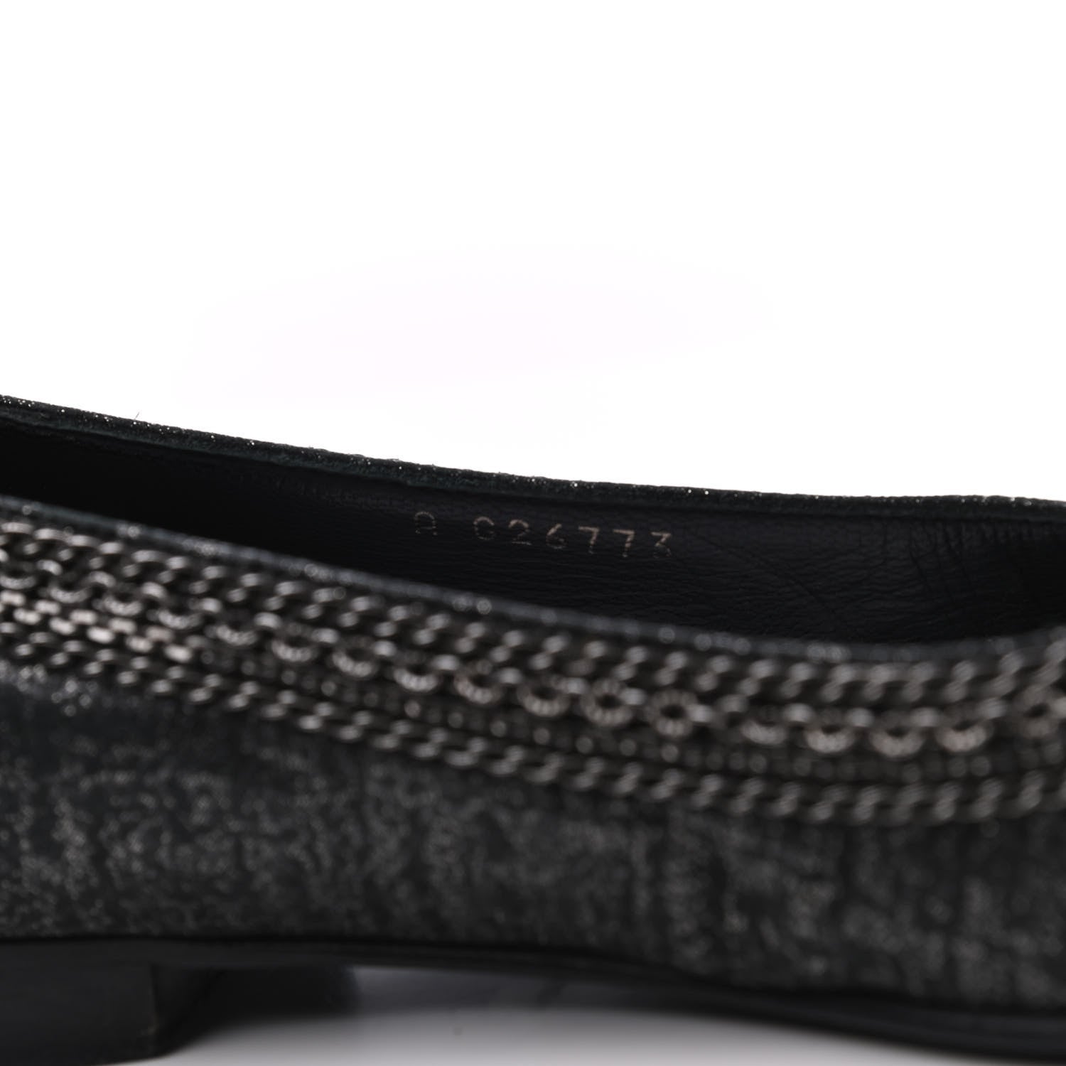 Chanel Tweed Patent Cap Toe Ballerina Flats 37 Black 23 of 23