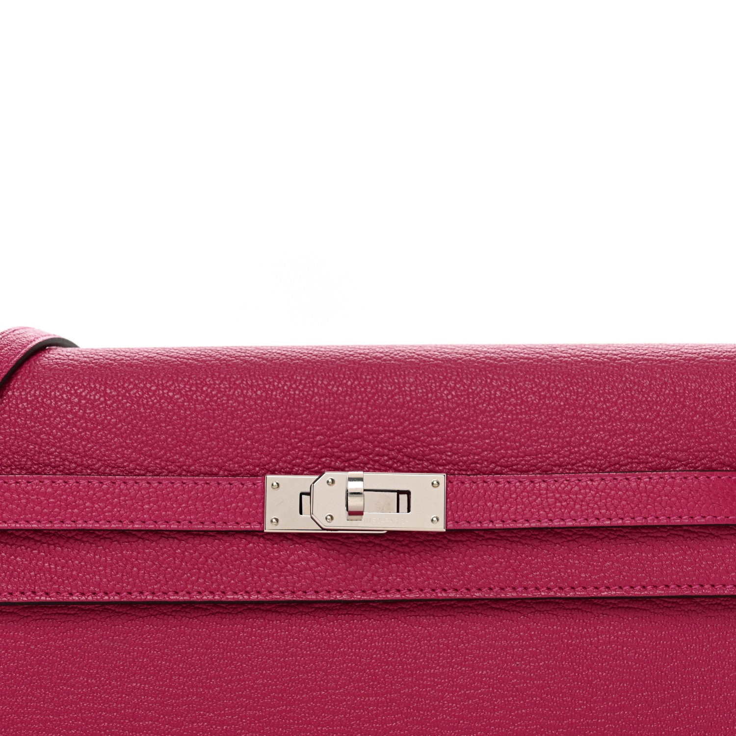 Hermes Chevre Mysore Kelly Wallet To Go Rose Mexico 5 of 9