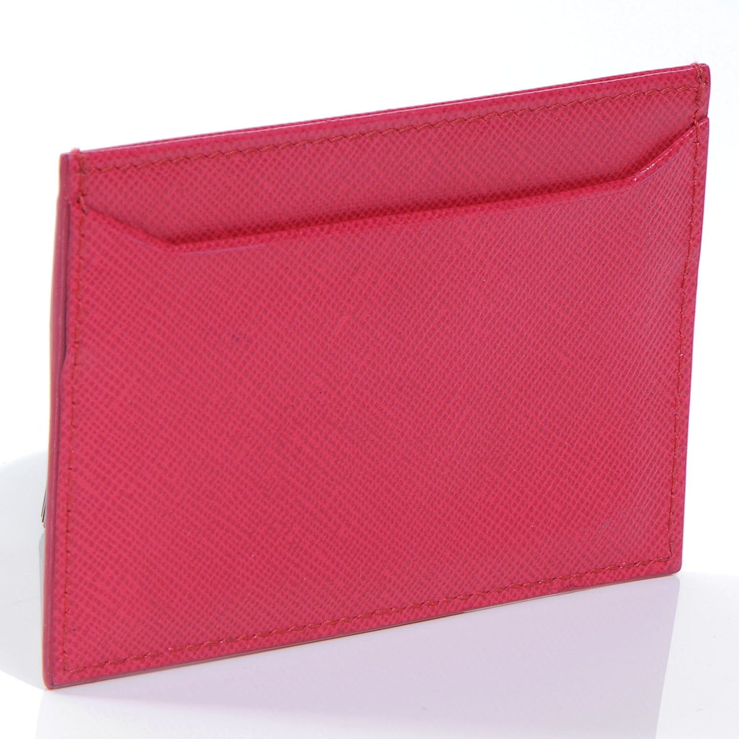 Prada Saffiano Card Case Peonia 3 of 8