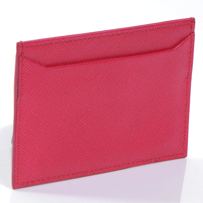 Prada Saffiano Card Case Peonia 3 of 8