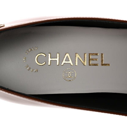 Chanel Patent Calfskin Pumps 37 Brown 8 of 10