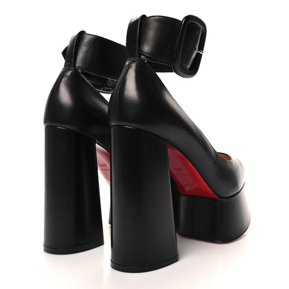 Christian Louboutin CHRISTIAN LOUBOUTIN Kid Delightfool 130 Platform Pumps 37.5 Black 4 of 9