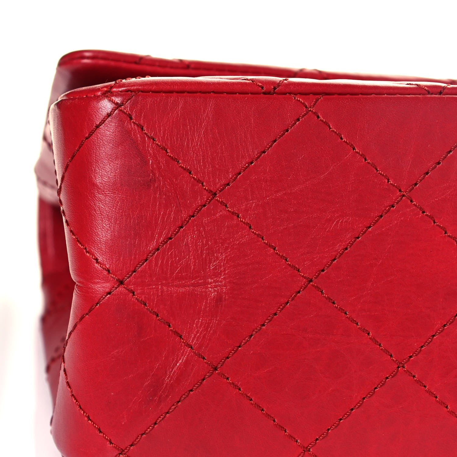 Chanel Aged Calfskin Quilted 2.55 Reissue 227 Flap Red 18 of 19