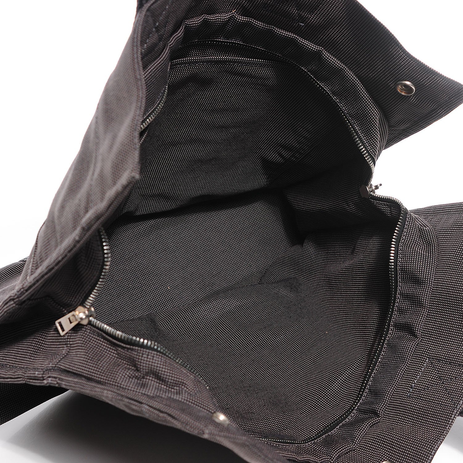 Hermes Canvas Herline MM Tote Grey 18 of 26