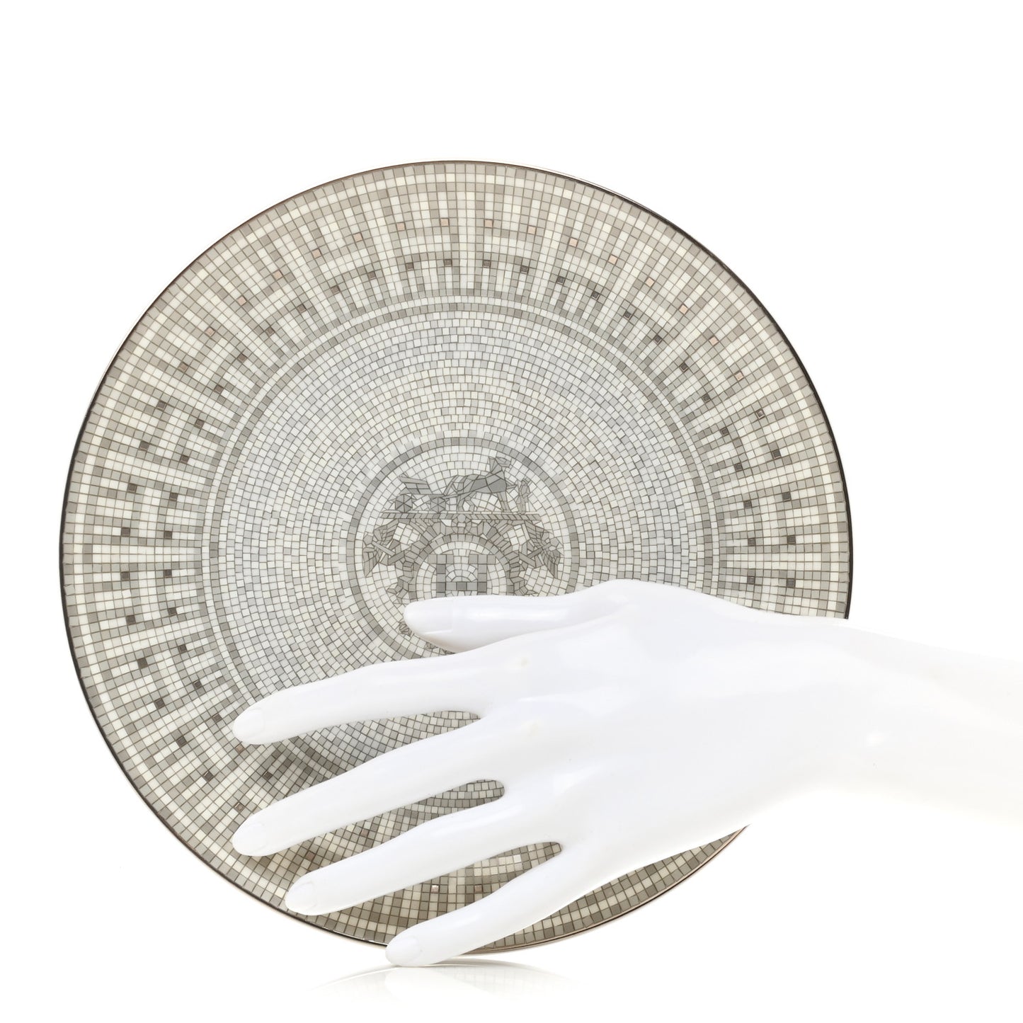 Porcelain Mosaique au 24 Platine Dessert Plate 8.3