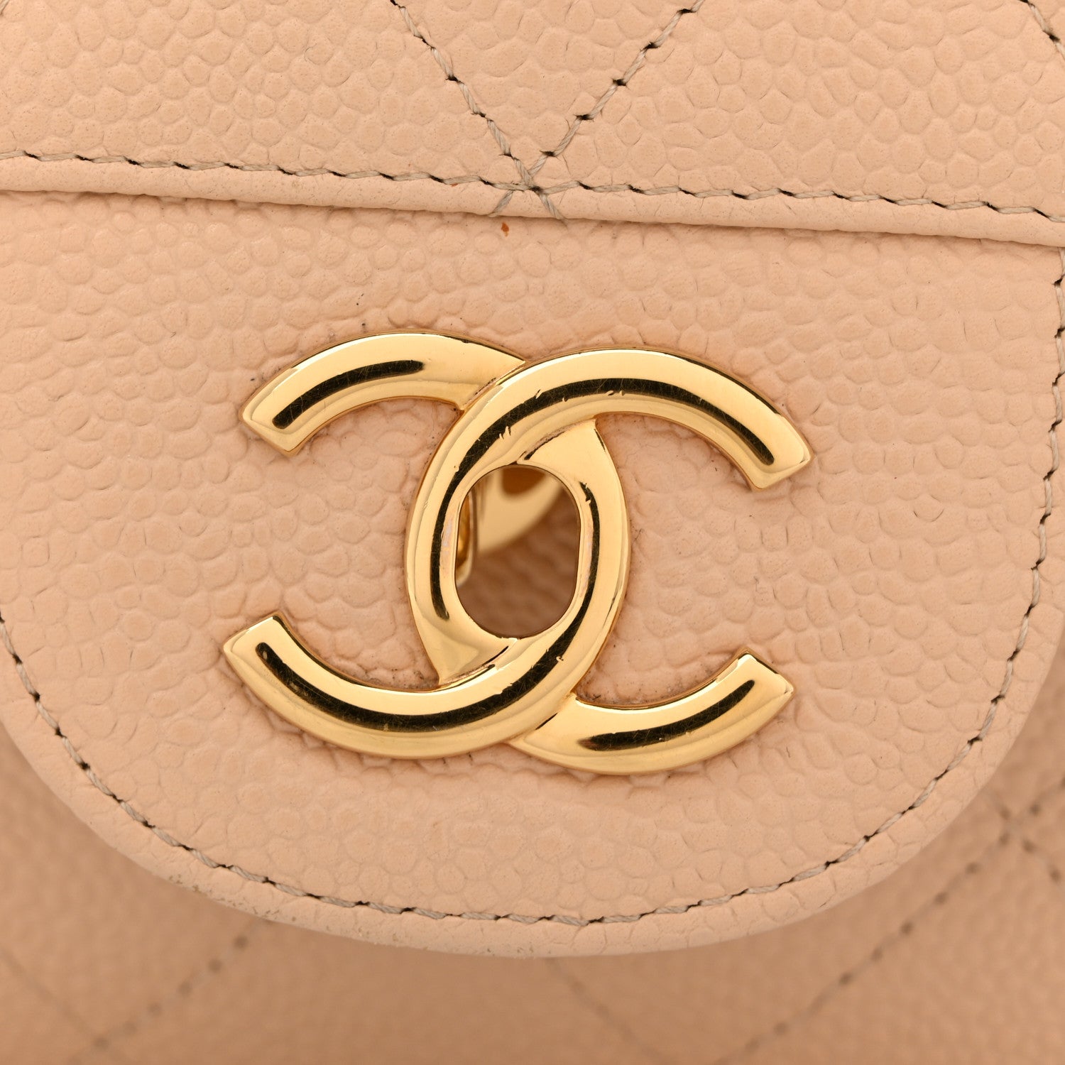 Chanel Caviar Quilted Jumbo Double Flap Beige Clair 13 of 16