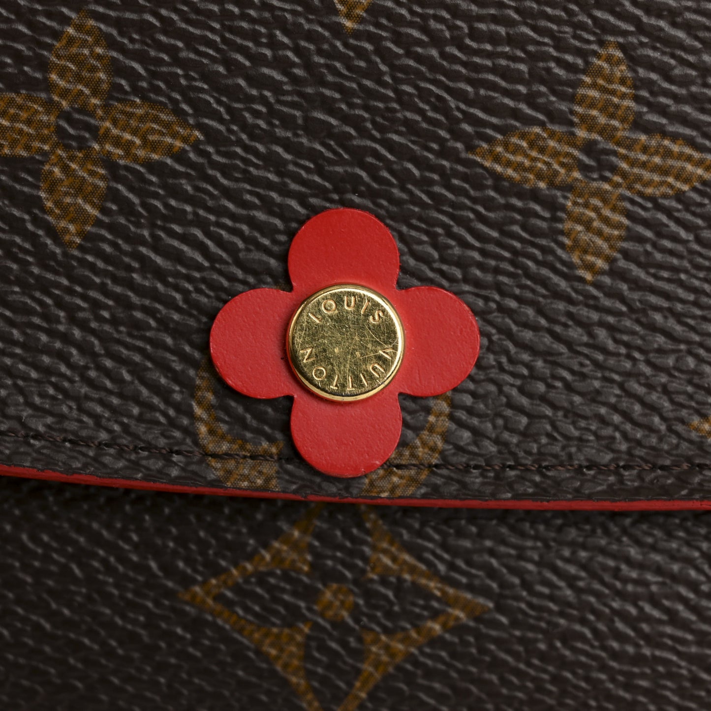 Monogram Bloom Flower Emilie Wallet Rouge