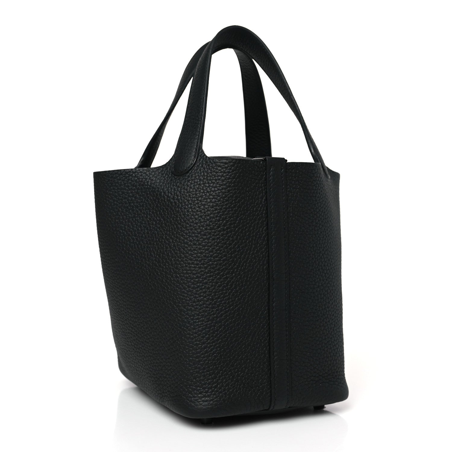 Hermes Taurillon Clemence Monochrome Picotin Lock 18 PM Black 2 of 9