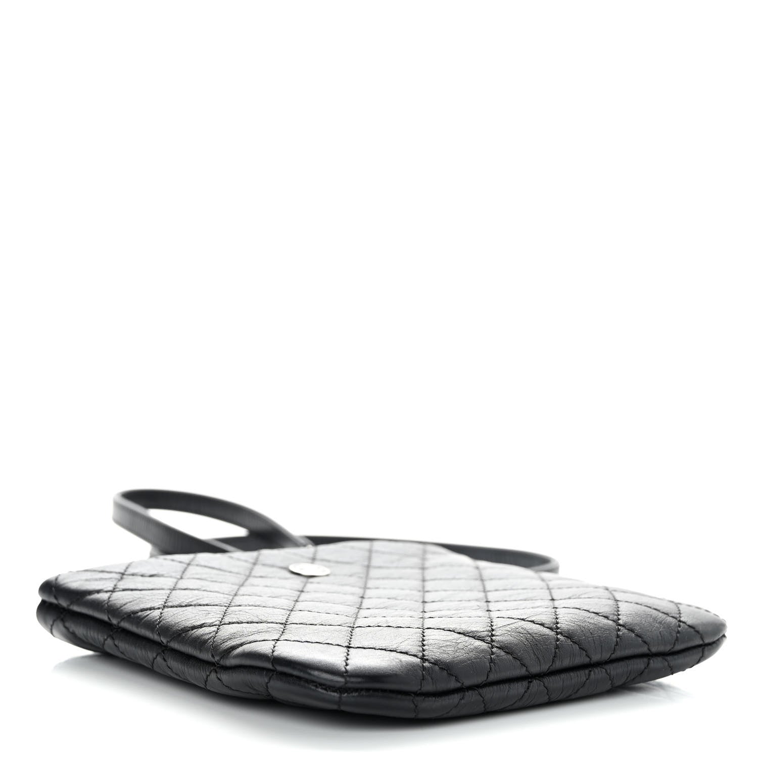 Chanel Aged Calfskin Quilted Crossbody Bag Black 4 of 9
