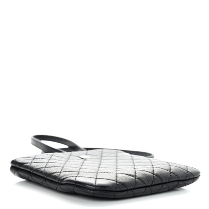 Chanel Aged Calfskin Quilted Crossbody Bag Black 4 of 9