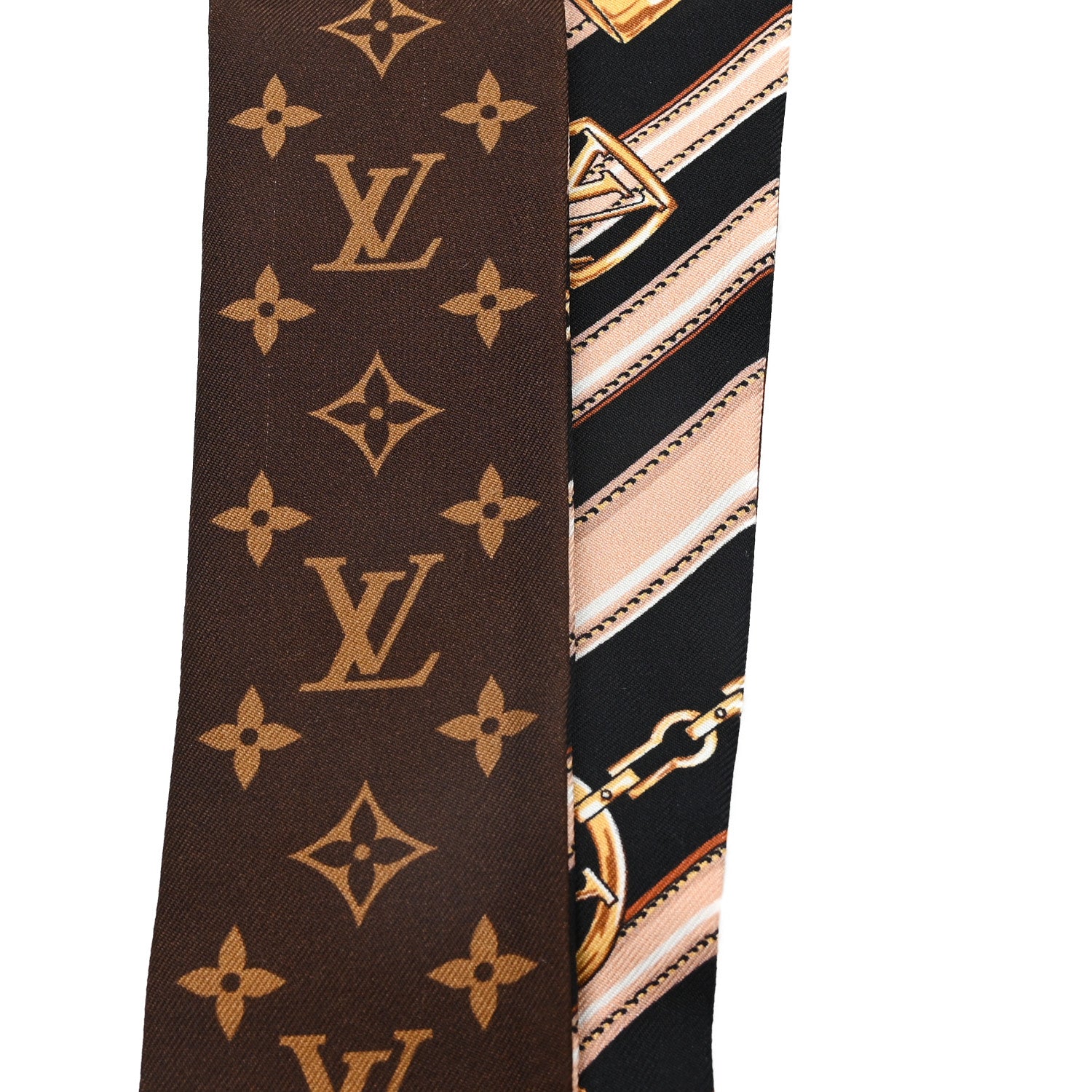 Louis Vuitton Silk Monogram Forever BB Bandeau Brown 4 of 4