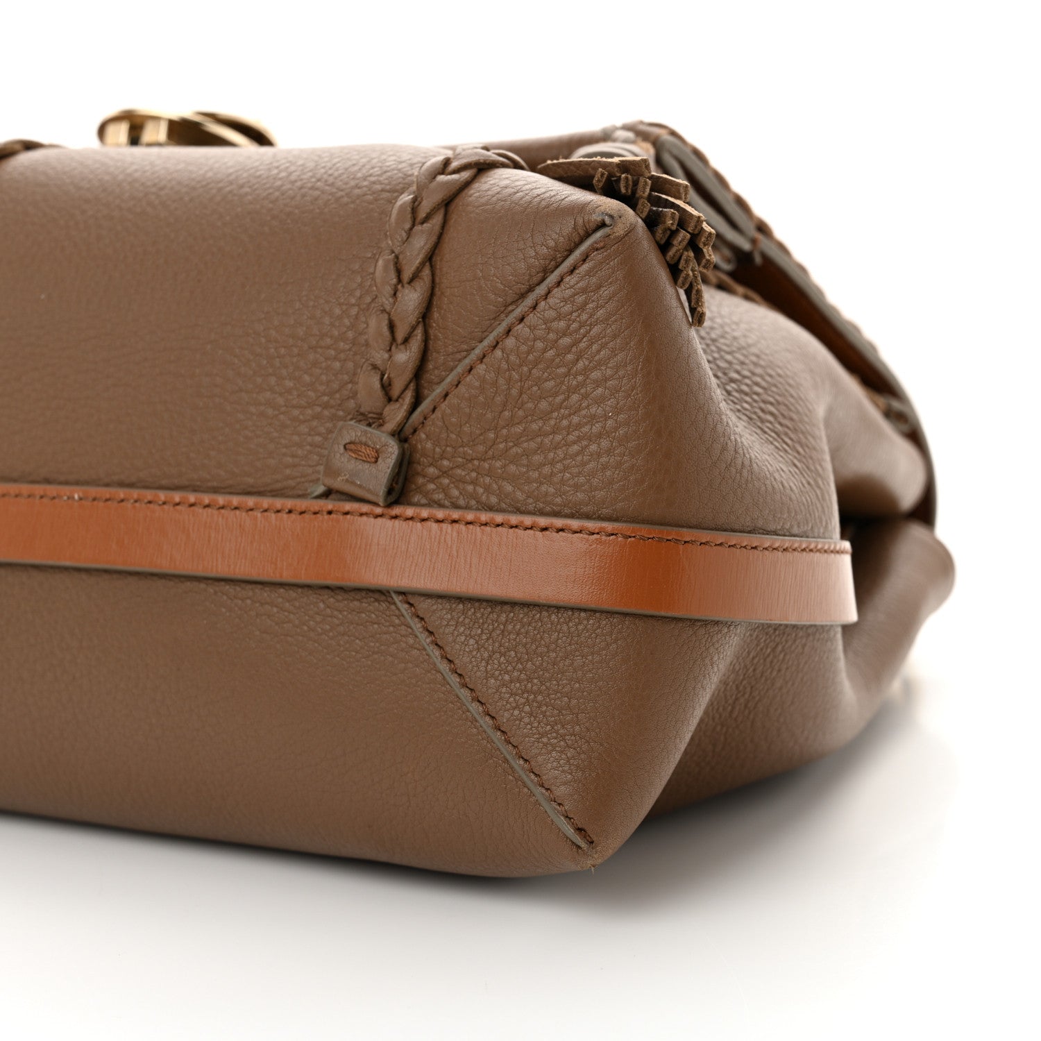 Chloe Grained Calfskin Medium Penelope Shoulder Bag Nut 10 of 12