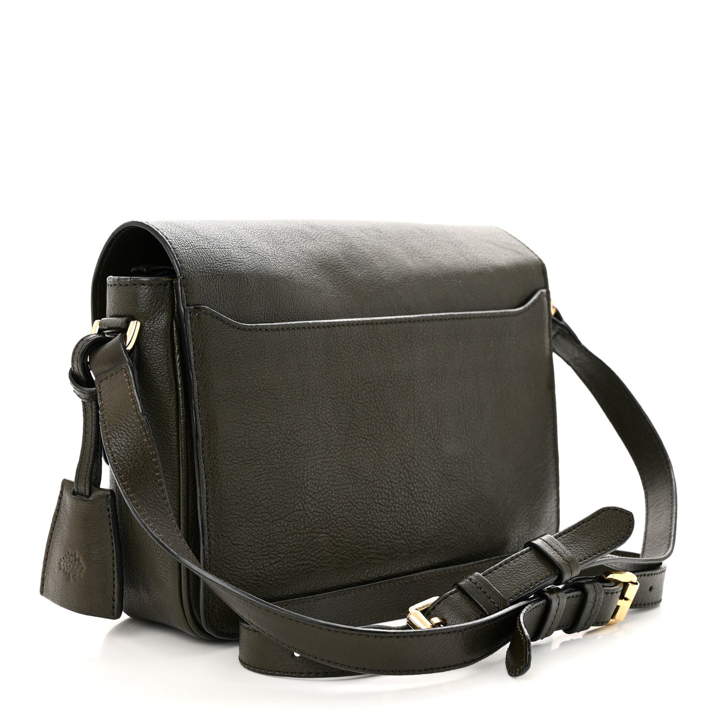 Shiny Goatskin Bayswater Shoulder Bag Evergreen