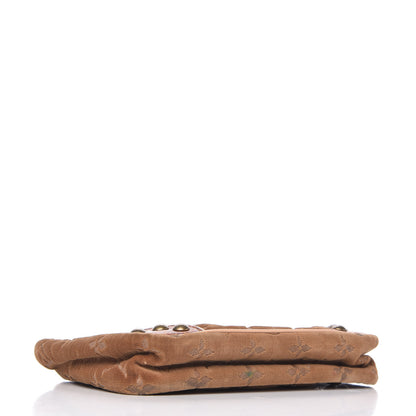 Louis Vuitton Monogram Velours Alligator Irvine Tan 4 of 10