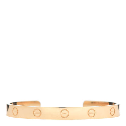 Cartier 18K Yellow Gold LOVE Cuff Bracelet 17 1 of 6