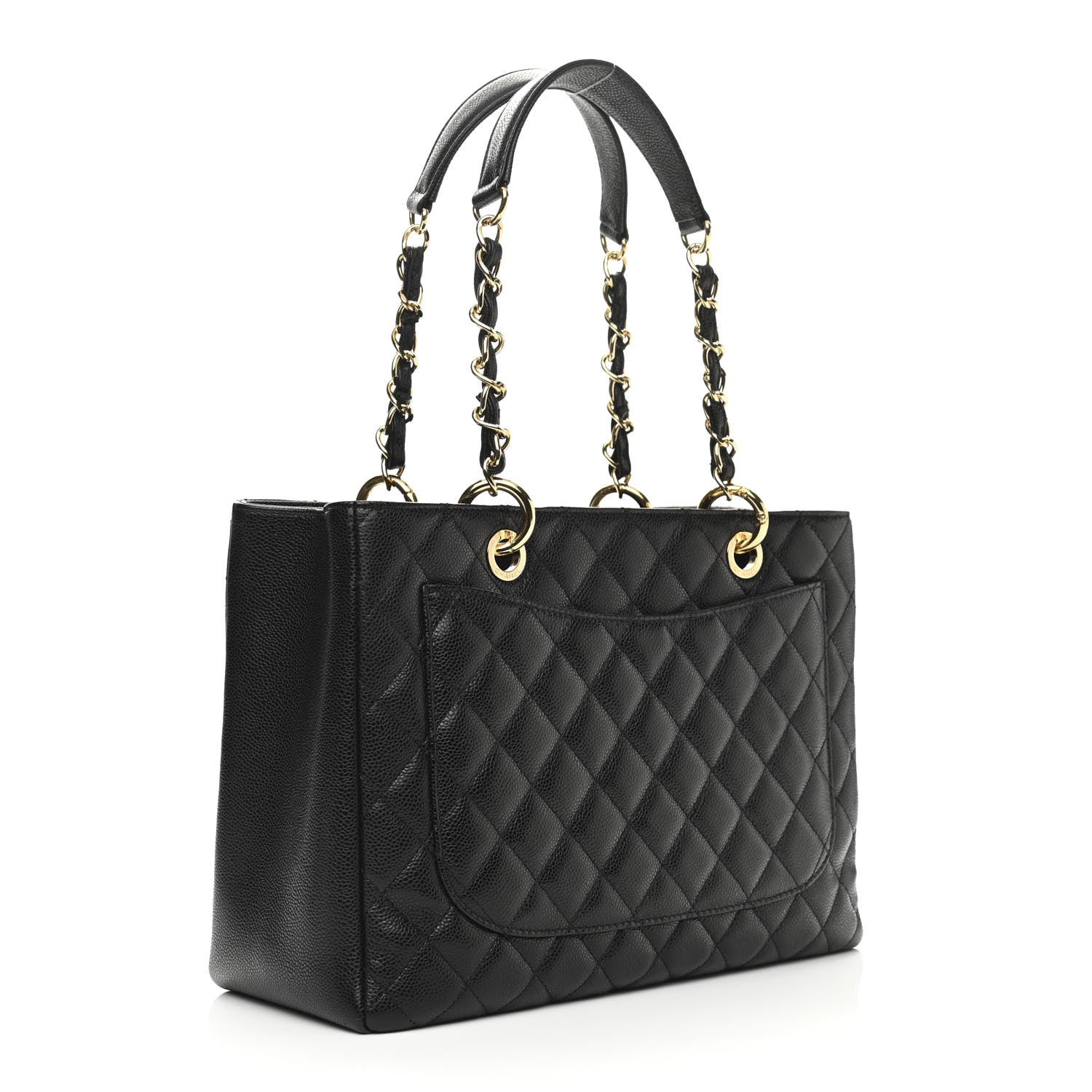 Chanel Caviar Quilted Grand Shopping Tote GST Black 2 of 9