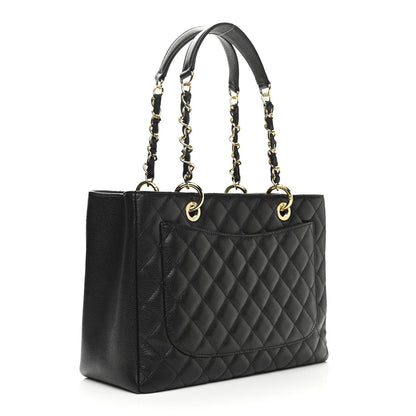 Chanel Caviar Quilted Grand Shopping Tote GST Black 2 of 9