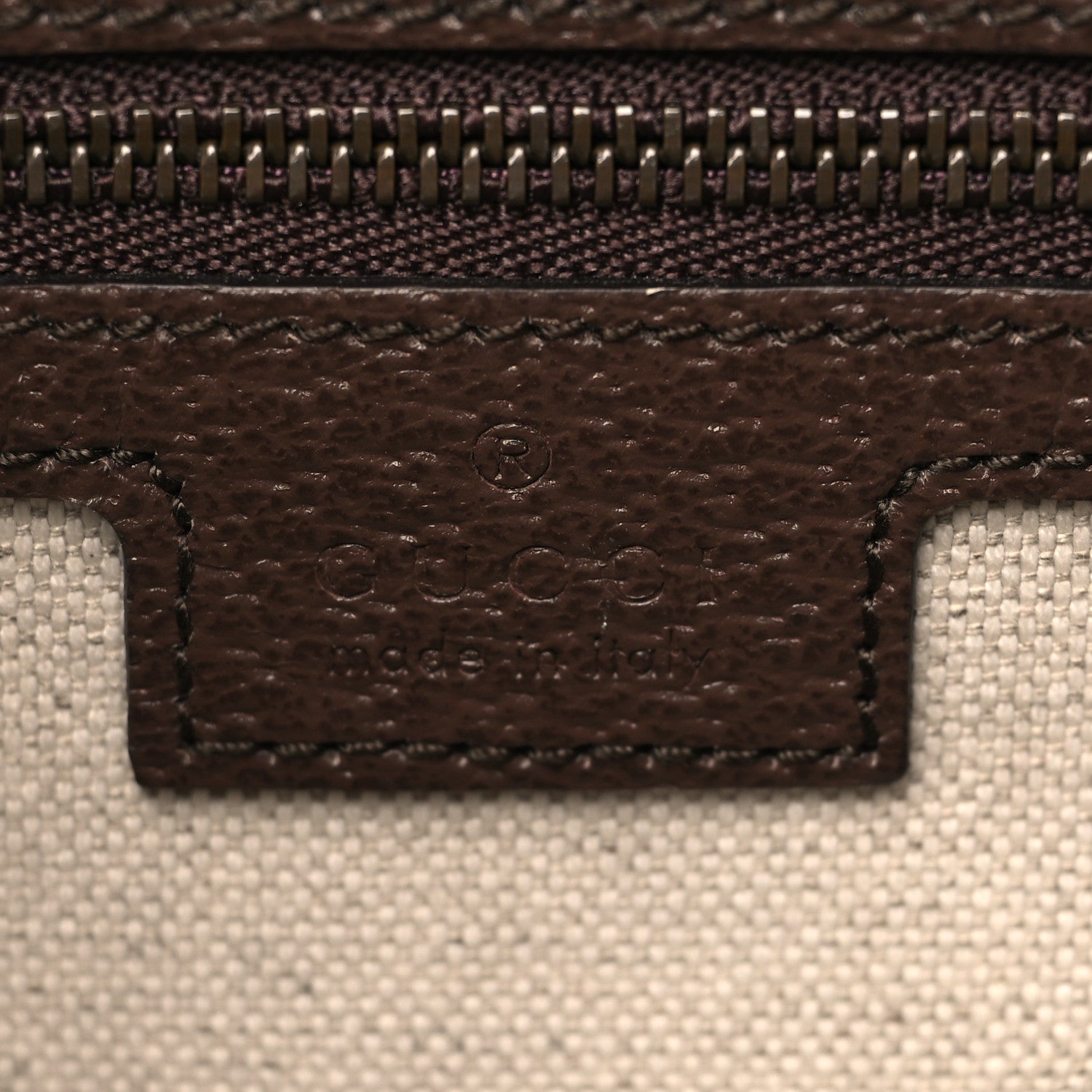 Gucci GG Supreme Monogram Textured Dollar Calfskin Web Ophidia Wristlet Shoulder Bag Beige Ebony New Acero 6 of 9