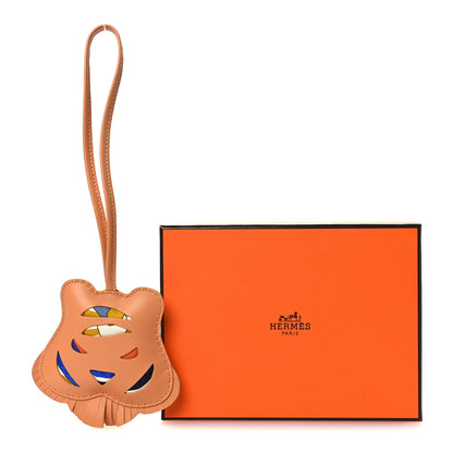 Hermes Lambskin Silk Petit H Tiger Charm 4 of 4