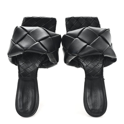 Bottega Veneta Nappa Maxi Intrecciato Lido Mule Sandals 36 Black 2 of 9