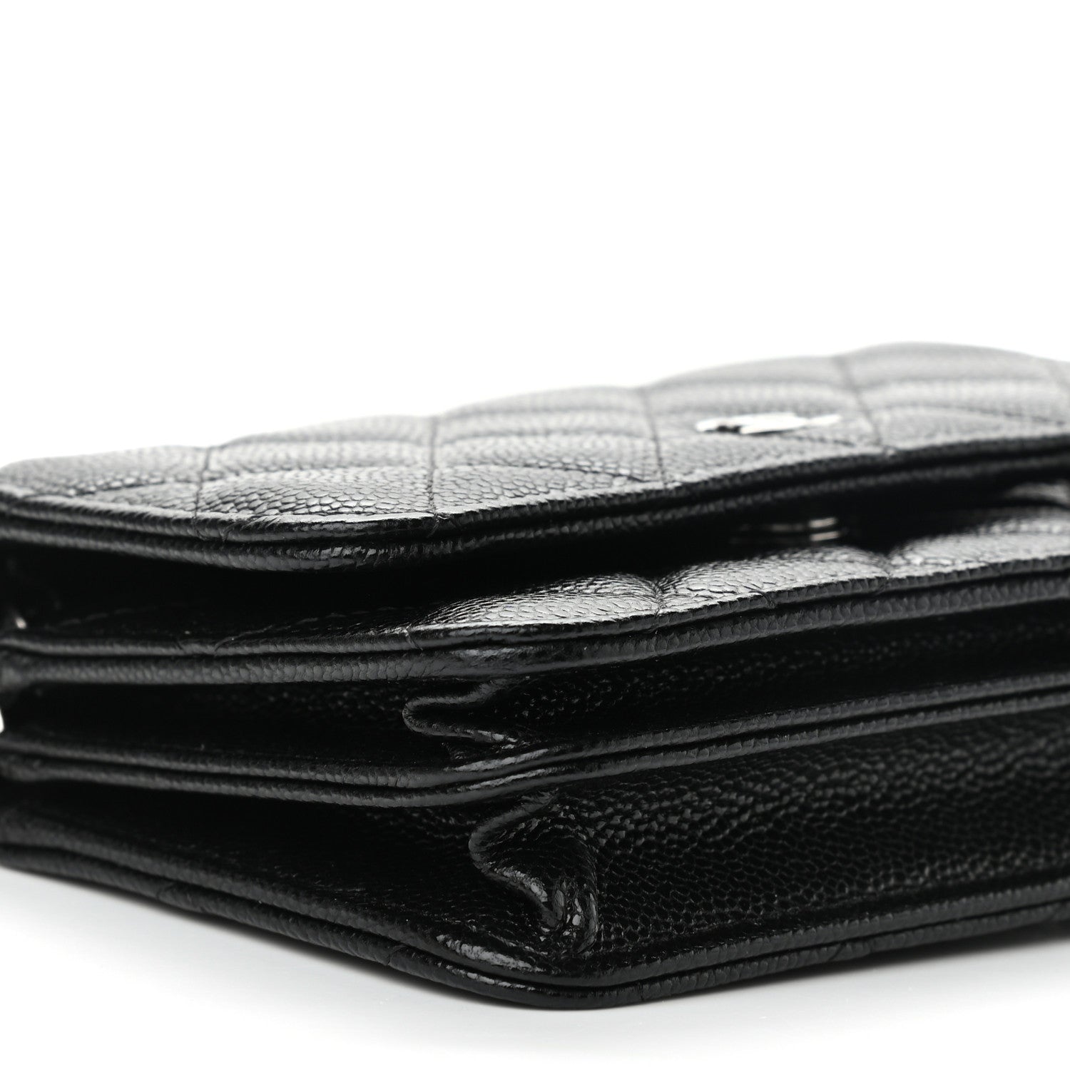 Chanel Caviar Quilted Mini Wallet On Chain WOC Black 8 of 10