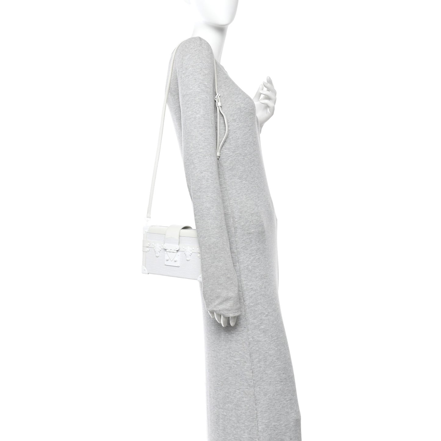 Epi Monochrome Petite Malle White