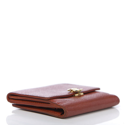 Chanel Grained Calfskin CC Compact Wallet Light Red 4 of 17
