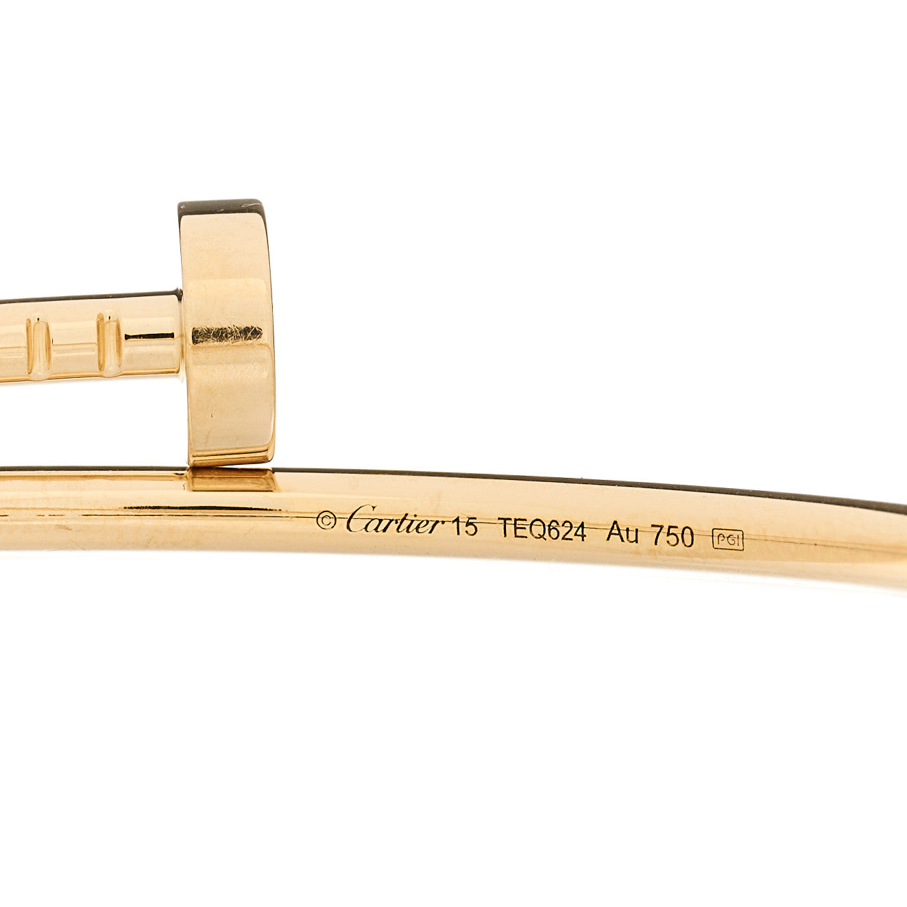 Cartier 18K Yellow Gold Small Juste Un Clou Bracelet 15 4 of 5