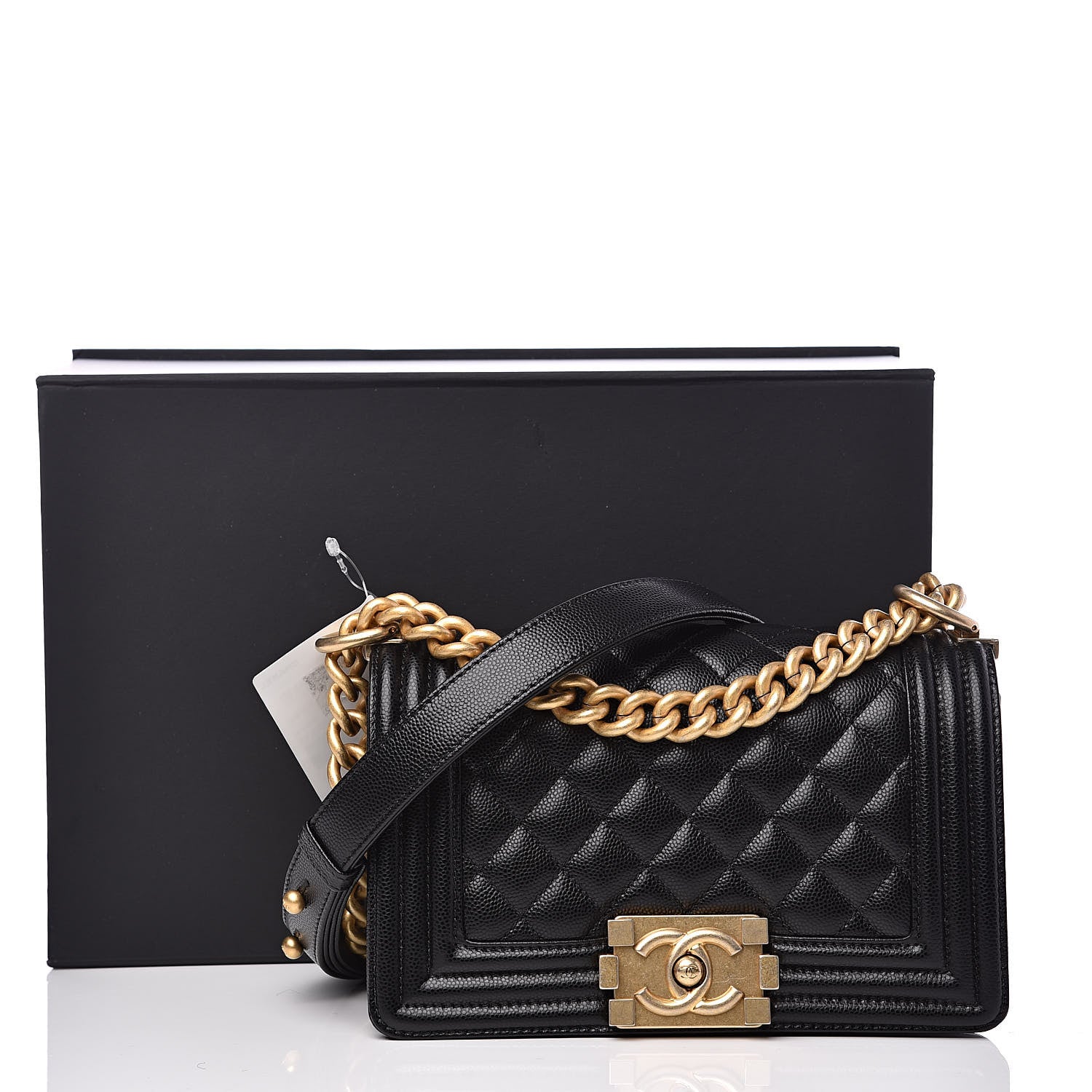 Chanel Caviar Quilted Small Boy Flap Black 11 of 11