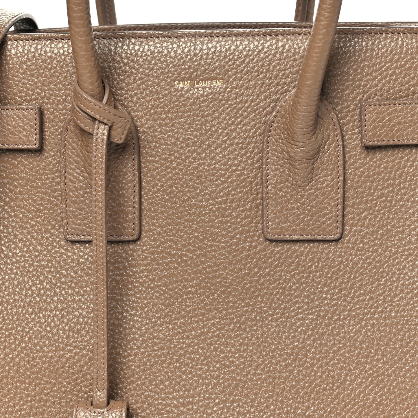 Grained Calfskin Small Sac De Jour Taupe