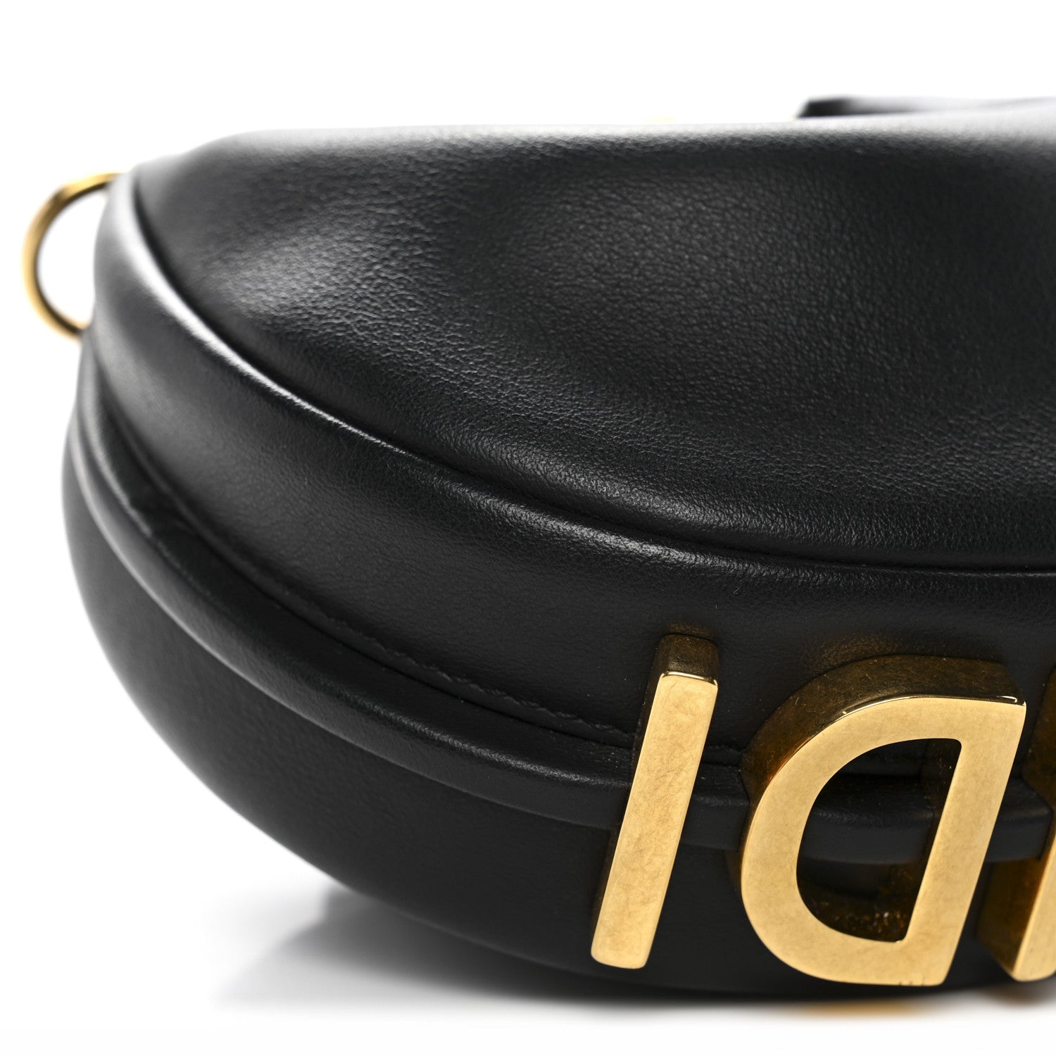 Fendi Vitello Grace Matte Nano Fendigraphy Hobo Charm Black 9 of 11