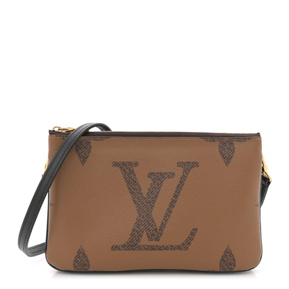 Louis Vuitton Reverse Monogram Giant Double Zip Pochette 1 of 12