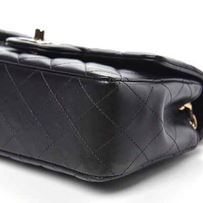 Chanel Lambskin Quilted Mini Coco Charms Rectangular Flap Black 9 of 11