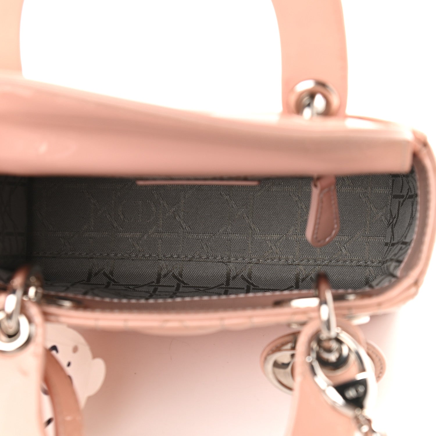Christian Dior Patent Cannage Mini Lady Dior Light Pink 5 of 8
