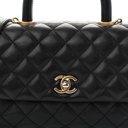 Chanel Caviar Quilted Mini Coco Handle Flap Black 8 of 10