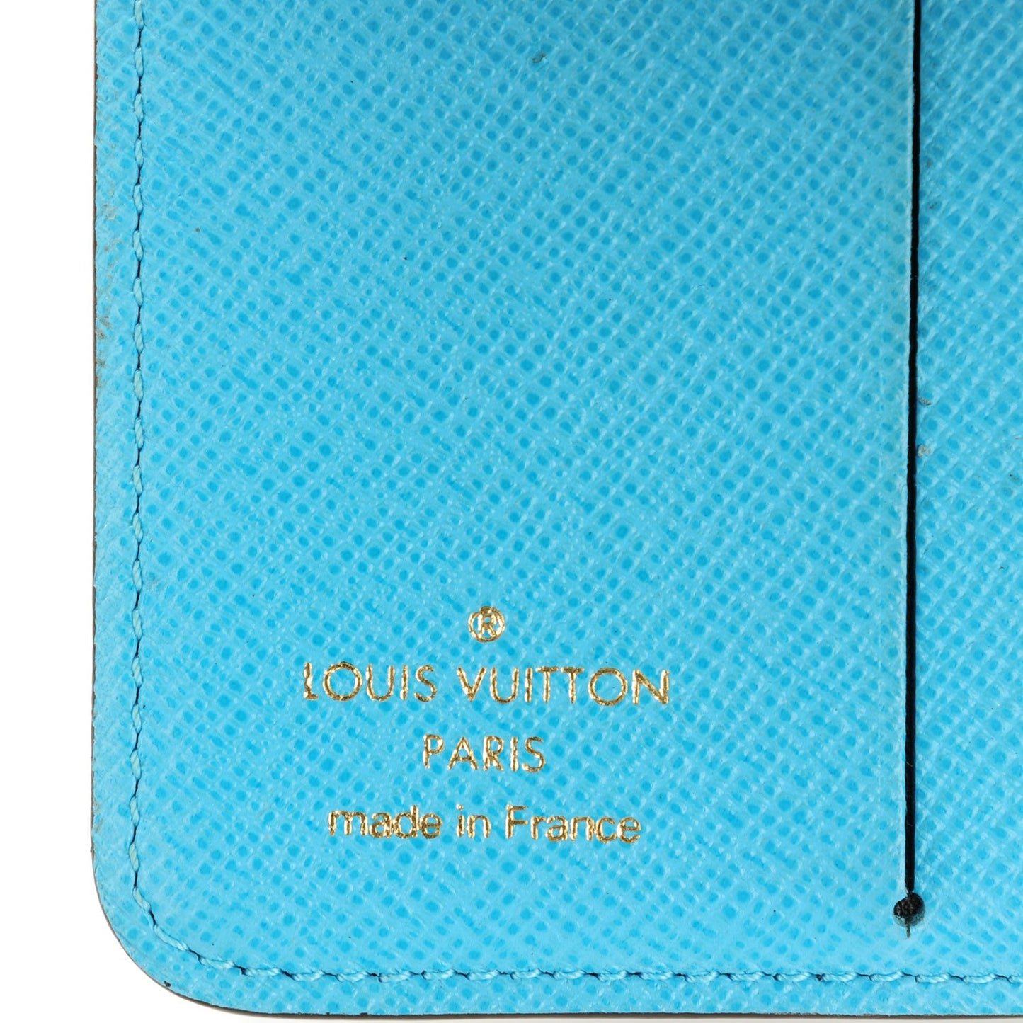 Monogram Groom Compact Zip Wallet Blue