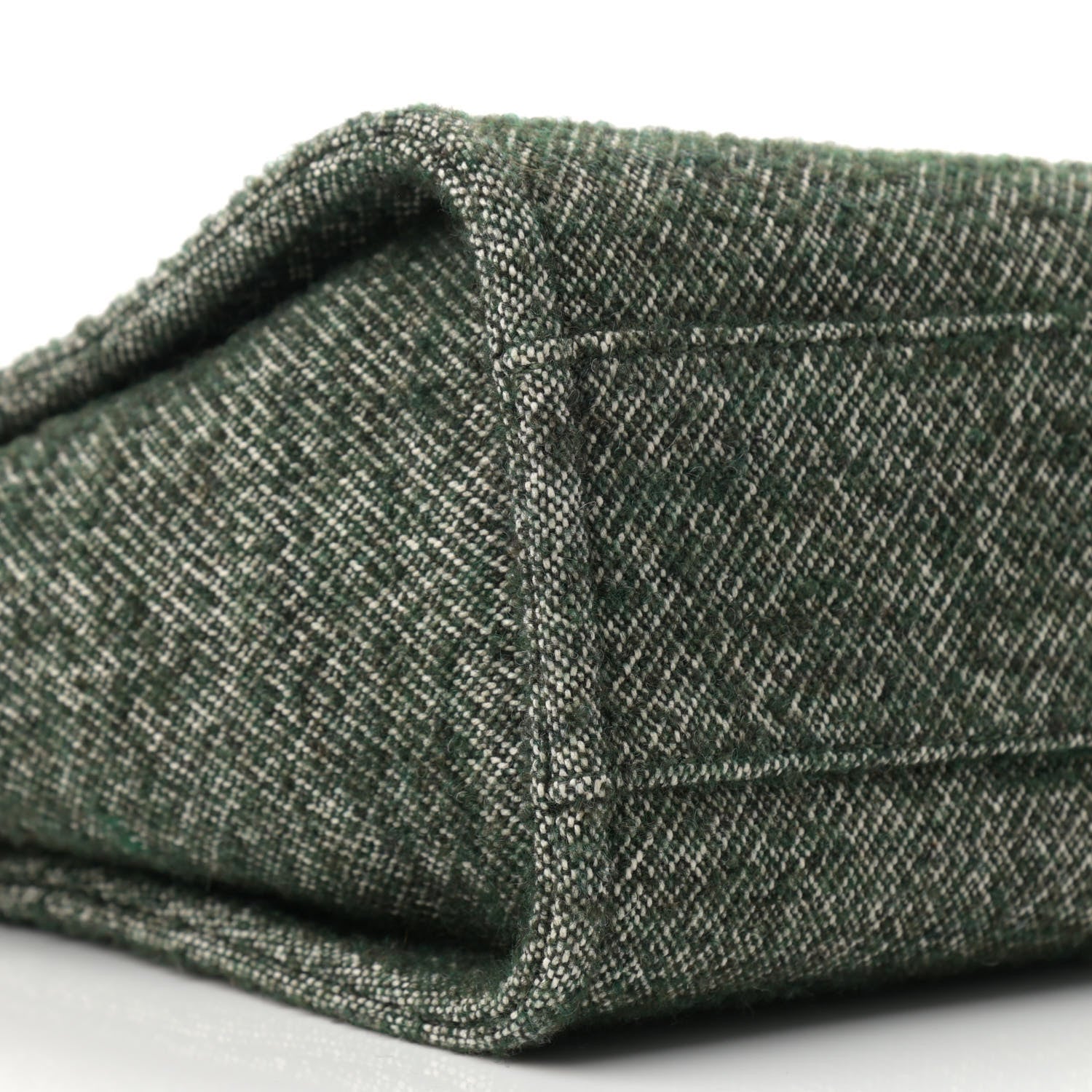 Chanel Mixed Fibers Calfskin Small Deauville Tote Green 9 of 11