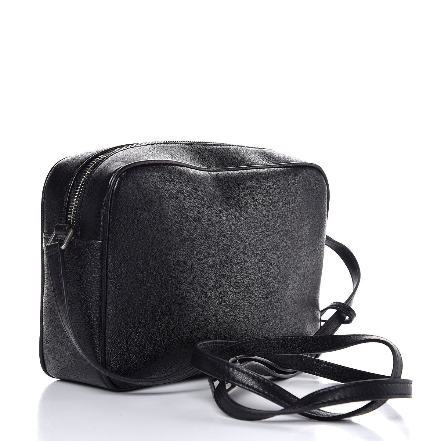 Lambskin Monogram Small Lou Camera Bag Black