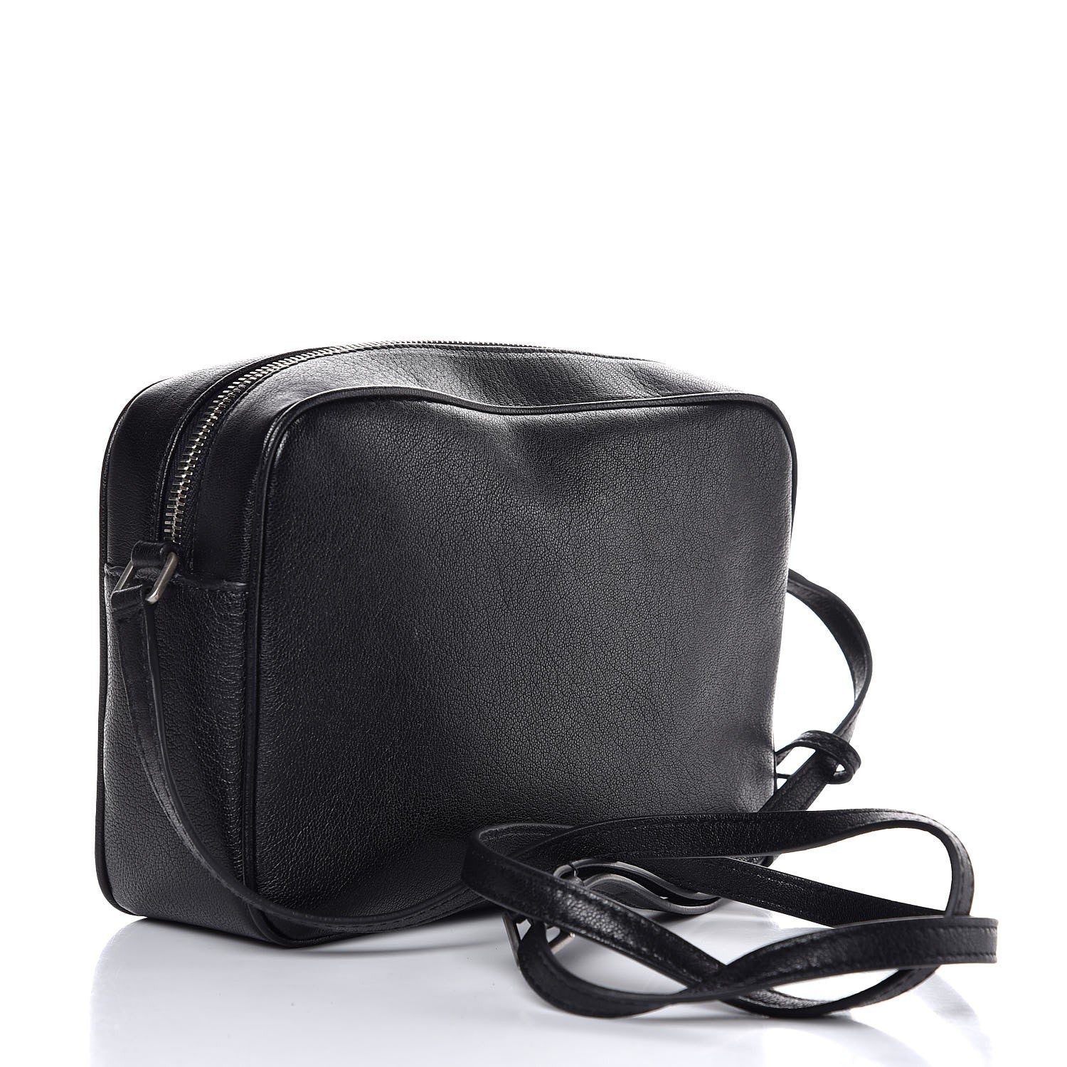 Saint Laurent Lambskin Monogram Small Lou Camera Bag Black 3 of 7