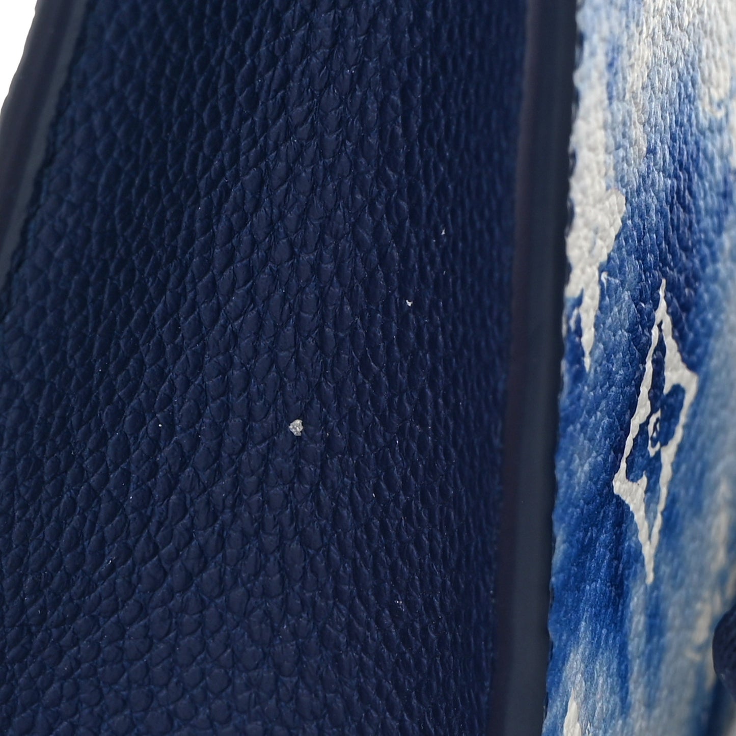 Cowhide Monogram Bandana Wearable Wallet Blue