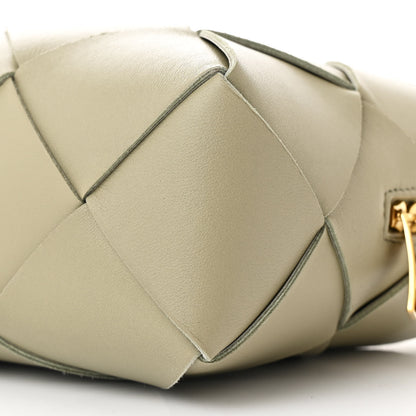 Bottega Veneta Lambskin Maxi Intrecciato Small Cassette Camera Bag Travertine 9 of 9