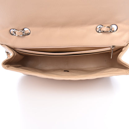 Chanel Caviar Quilted Jumbo Single Flap Beige Clair 5 of 24