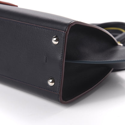 Fendi Vitello Dolce Mini 3jours Tote Blue Notte 7 of 10